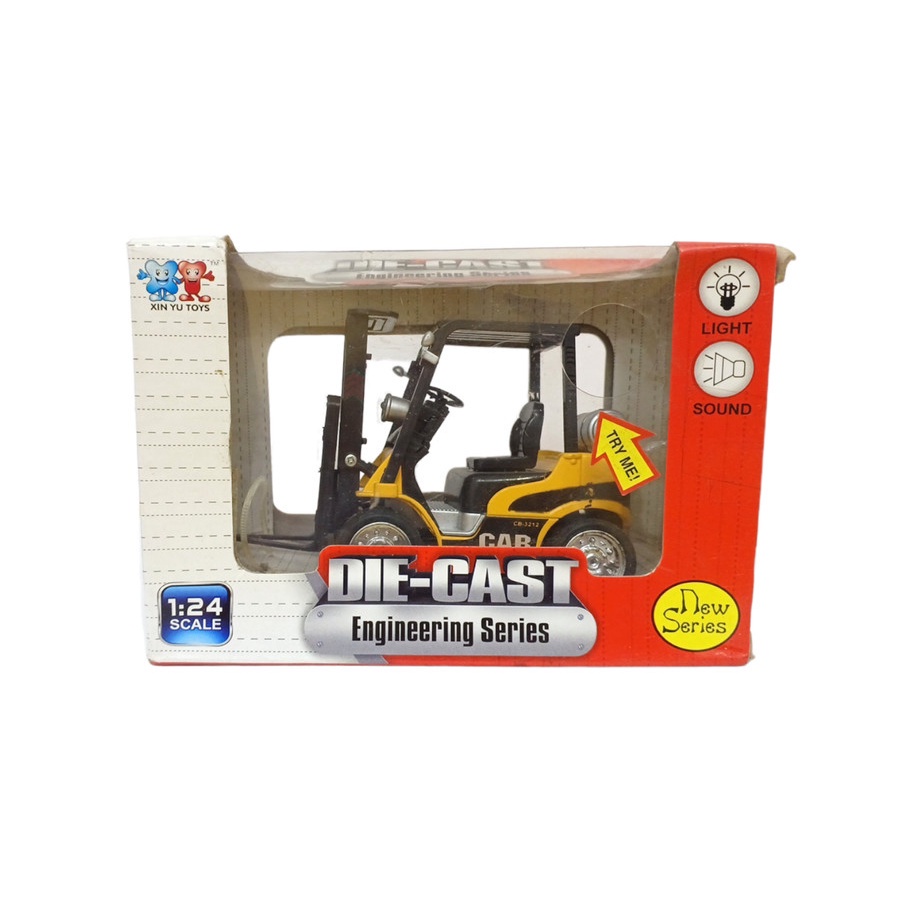 Mainan Anak Die Cast Engineering Series Forklift 124 - Diecast Konstruksi Mainan Diecast Konstruksi