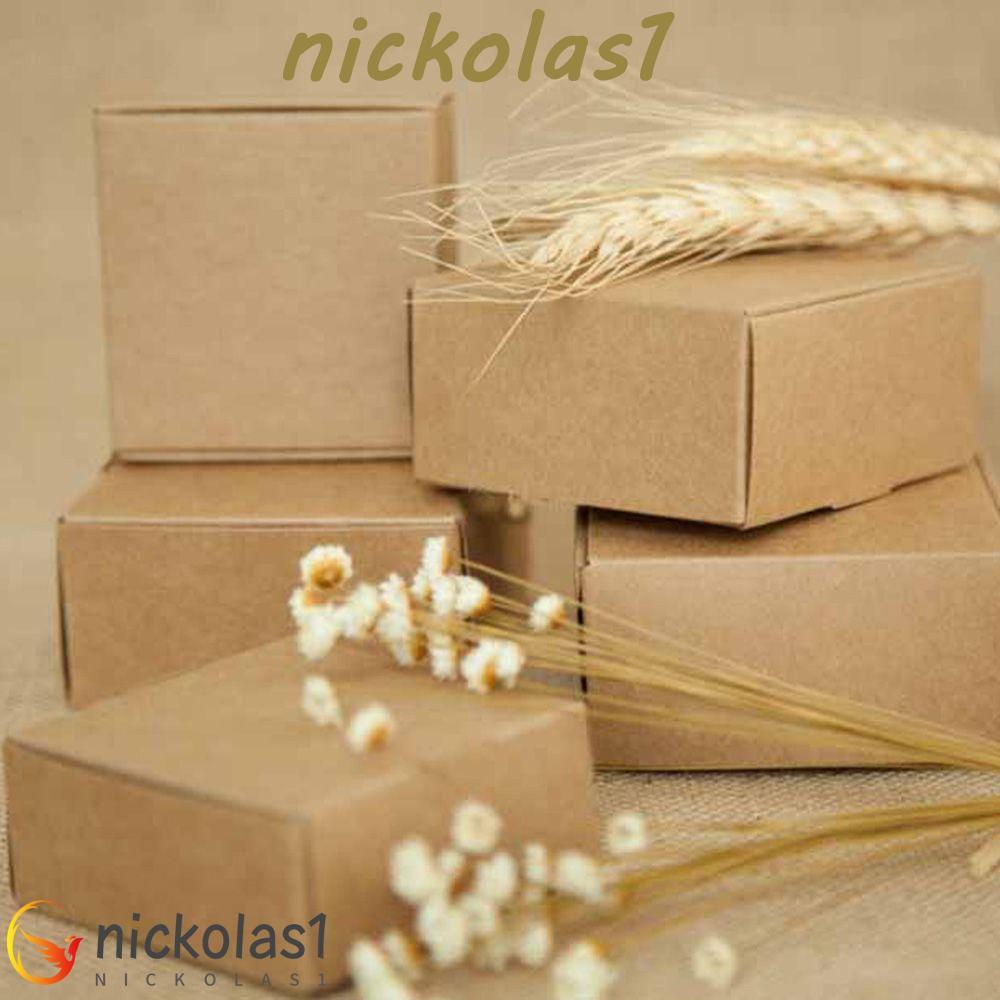 Nickolas1 Kraft Paper Box Mini 10pcs/lot Kemasan Pernikahan Permen Kotak Hadiah Perhiasan