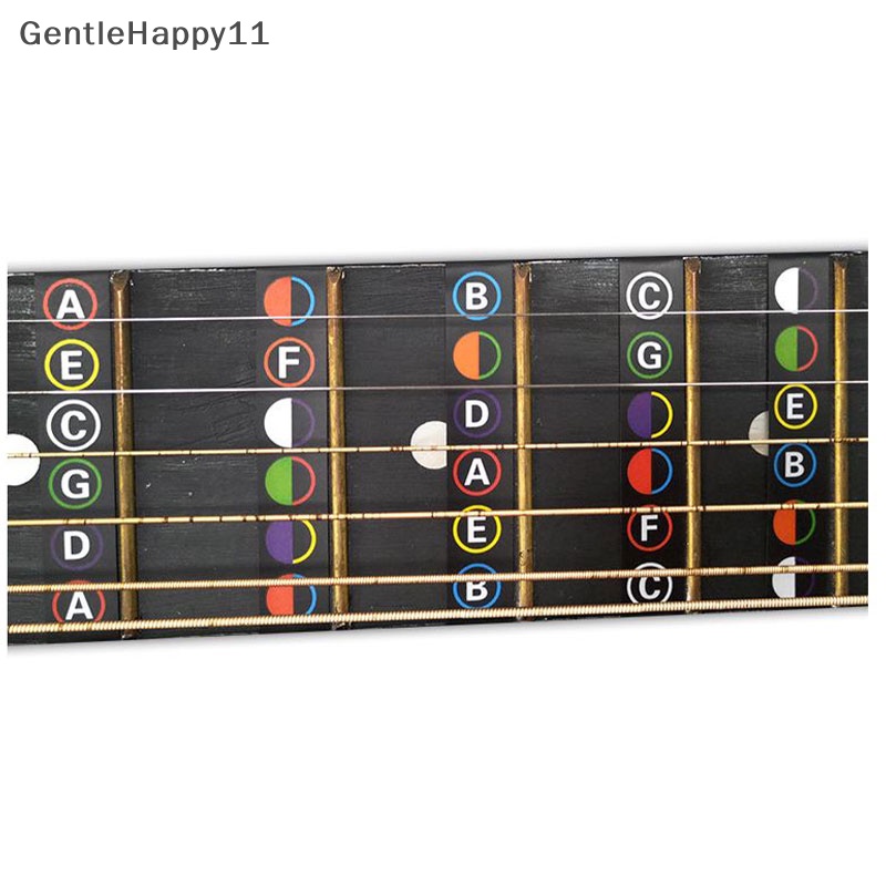 Gentlehappy Gitar Fretboard Notes Peta Label Stiker Fingerboard Fret Decals Untuk Guitarra id