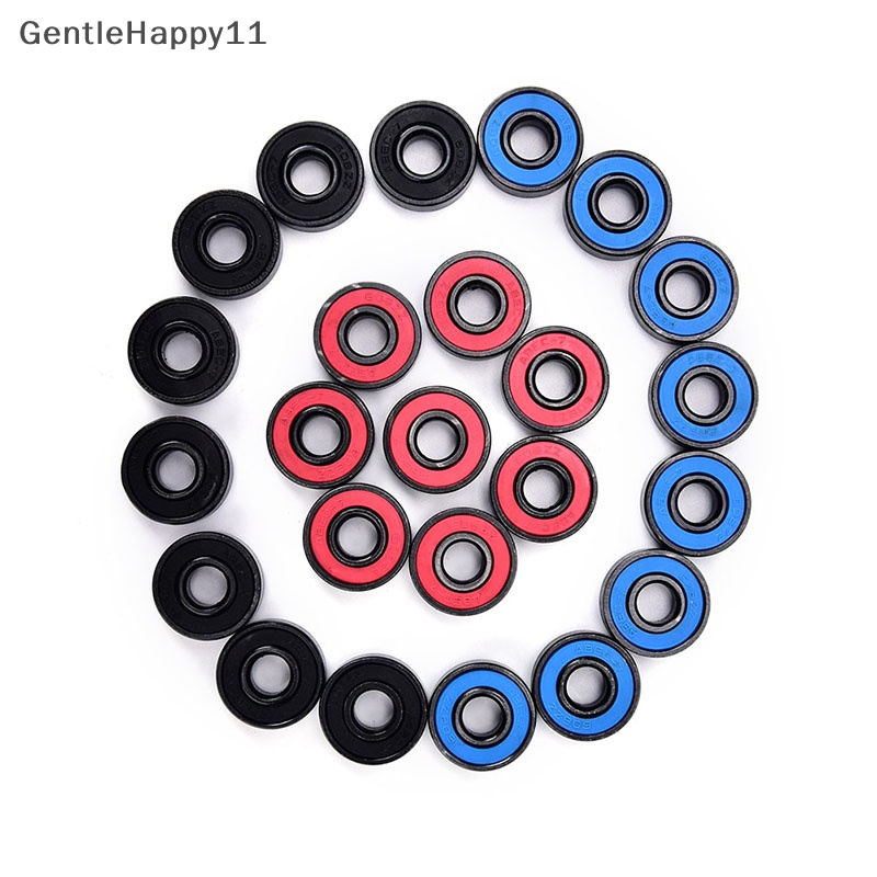 Gentlehappy 8pcs /set 608RS Skate skateboard steel Terintegrasi spacer Bearings fit8pcs /set 608RS Bantalan Roda Untuk Roller Skate id