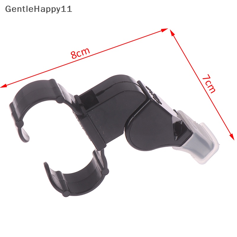 Gentlehappy Hitam Plastik Pealess Finger Grip Olahraga Skate/Football Wasit Mulut Peluit id