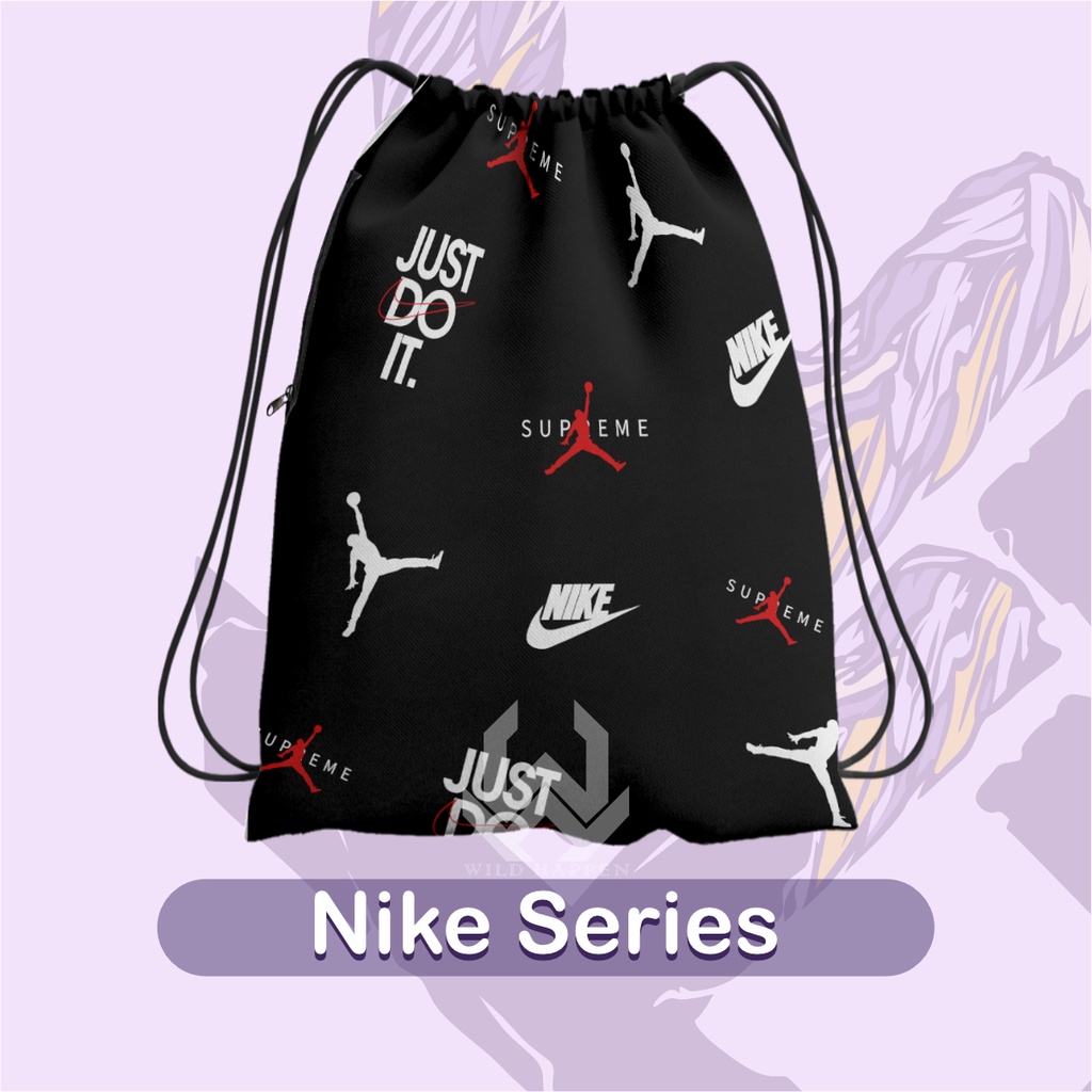 Tas Serut / String Bag Full Print Nike Series OVAL.CO