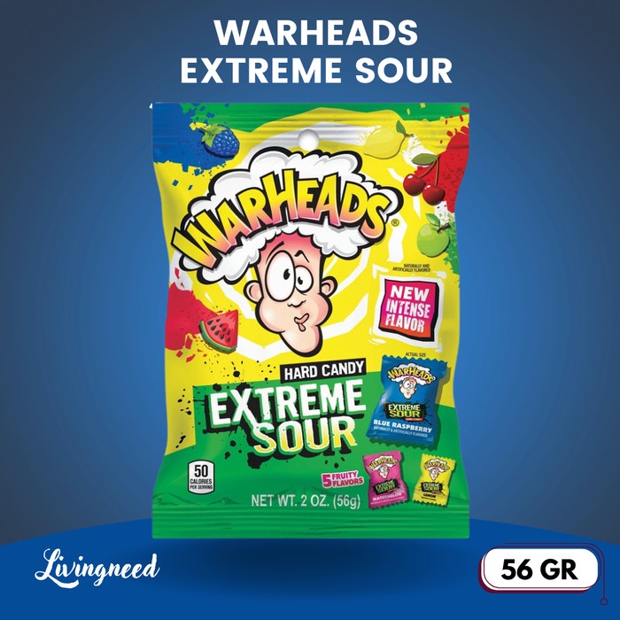 

Warheads Extreme Sour Hard Candy 56 Gram - Permen Import