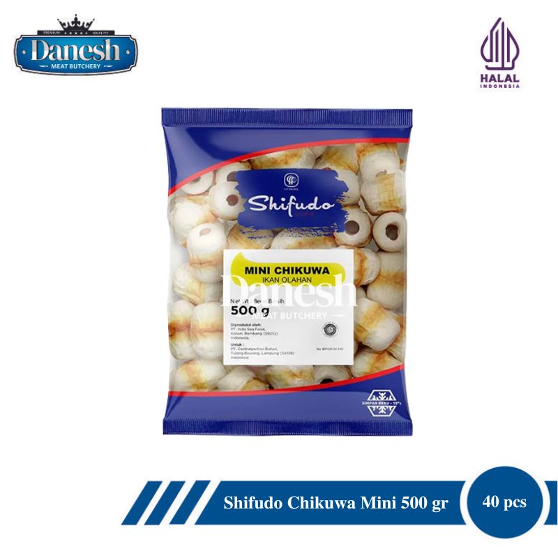 

Shifudo Chikuwa Mini 500gr Ikan Olahan Frozen Food Makanan Beku Halal