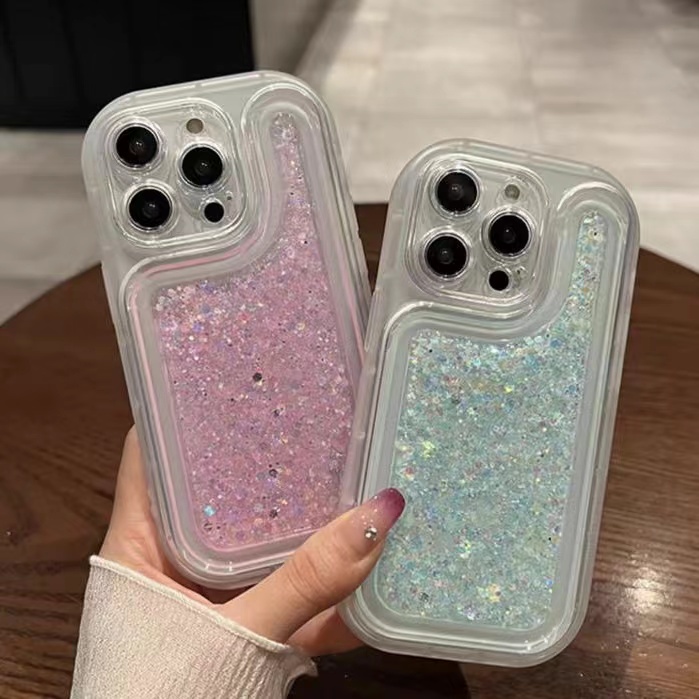 IPHONE Glow Silicone Cover Untuk Iphone14 13 12 11 Pro X XS Max XR 7 8 14 Plus Transparan Pelindung Flash Gradasi Soft Case