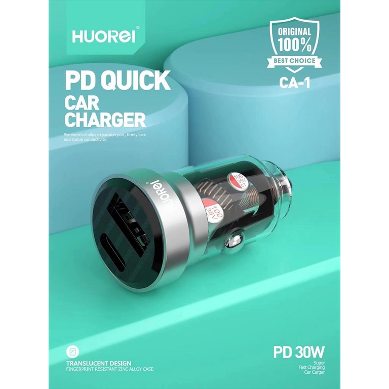 HUOREI Super Fast Charging Car Charger PD 30W CA-1