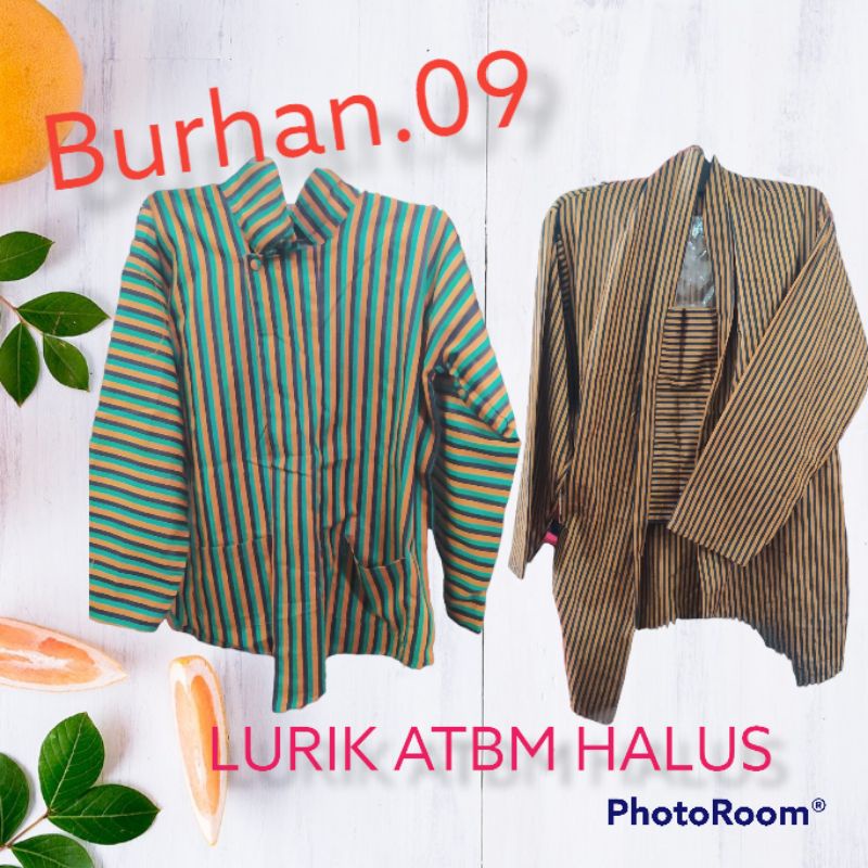 Kebaya dan Sorjan Lurik SURJAN ALUSAN/SURJAN HALUS/LURIK HALUS/BAJU ADAT Lurik