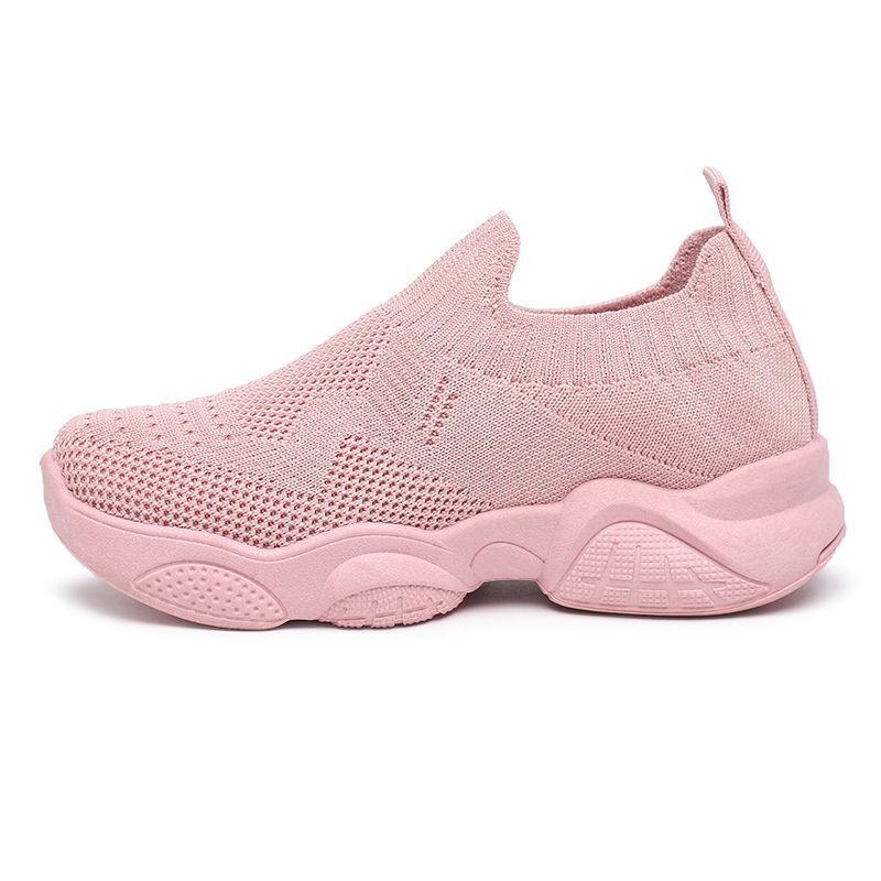 [GROSIR][COD] SEVEN_DAY SEPATU RAJUT SLIP ON ANAK-ANAK UNTUK USIA 2-9 TAHUN / BOY &amp; GIRL PINK WM2318