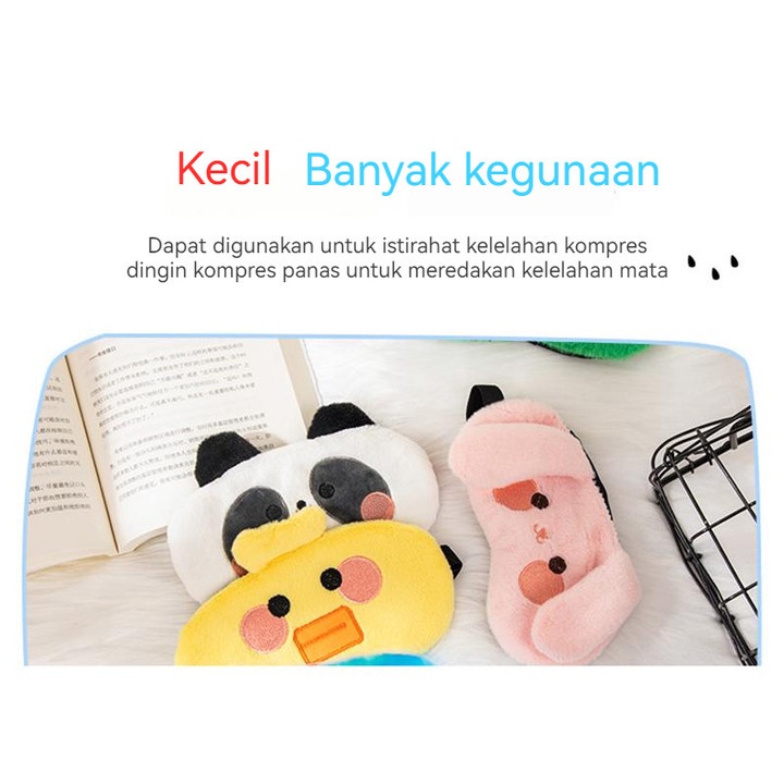 Official Eye Mask Tidur Pemadaman Tidur Es Tidur Masker Mata Masker Mata Anak-Anak Lucu Tidur Khusus Pria dan Wanita Panda Lucu