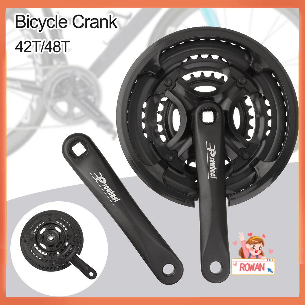 R-FLOWER Crankset MTB 24-42T 28-48T 170mm Engkol Baja Set