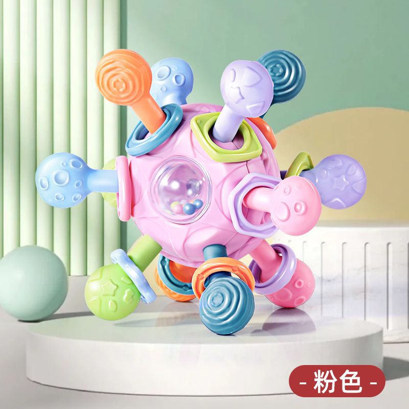 New Manhattan Ball Baby Hand Grab Ball Silicone Bite Gum Tooth Gerinda Mainan Baby Grab Ring Comfort Toy