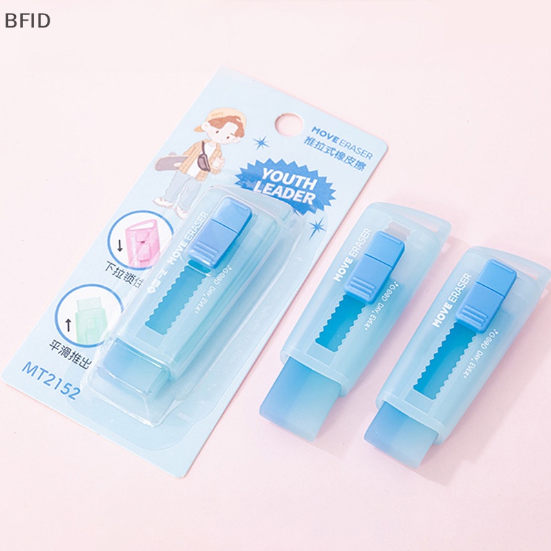 [BFID] 1pcs Kawaii Jelly Eraser Pensil Lucu Push-pull Pen Bentuk Karet Alat Tulis Korea Lucu Perlengkapan Sekolah Penghapus Pensil Untuk Anak [ID]