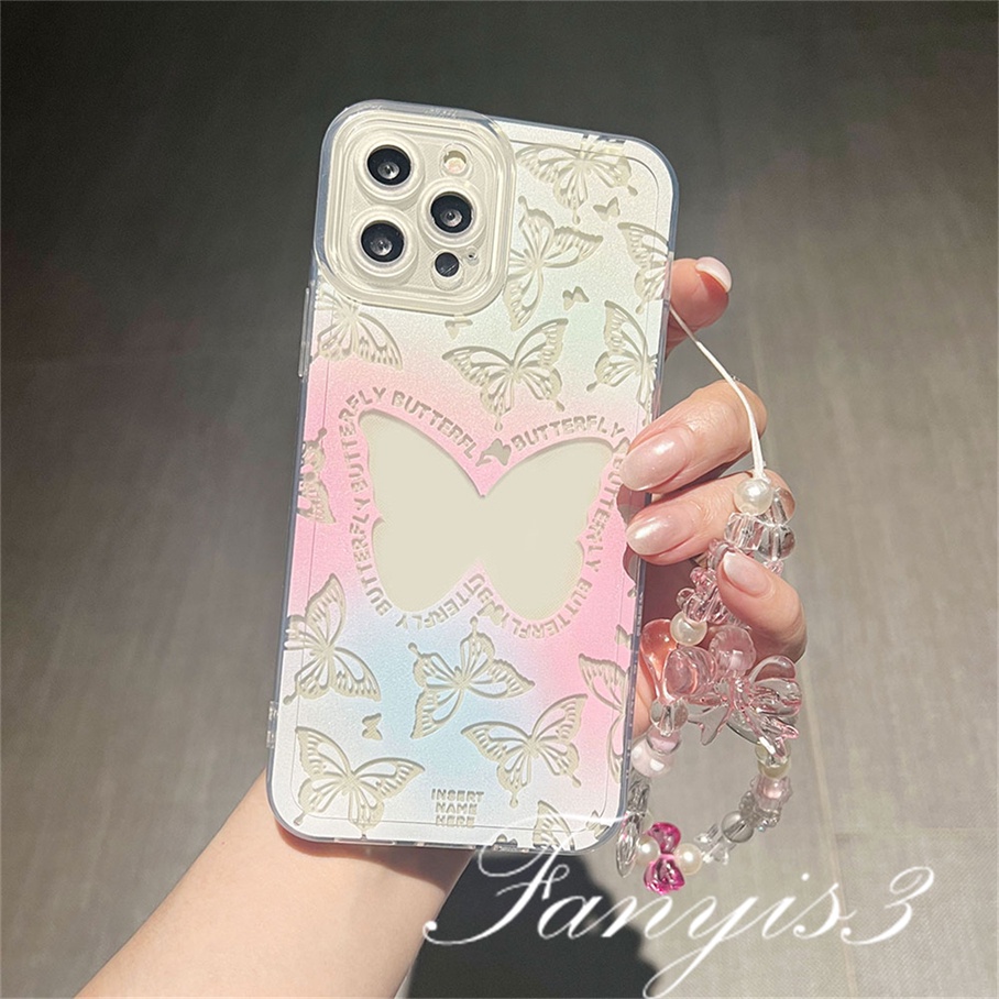 Redmi 12C 10C 10A 10 9 9A 9C 9T Note 12 11 Pro+ 11s 11 10s 10 9s 9 8 Pro Xiaomi Poco X4Pro X3 Pro X3NFC M3 M4 F3 Mi 11 Lite 10T Pro Gradient Butterfly Phone Case TPU Soft Cover