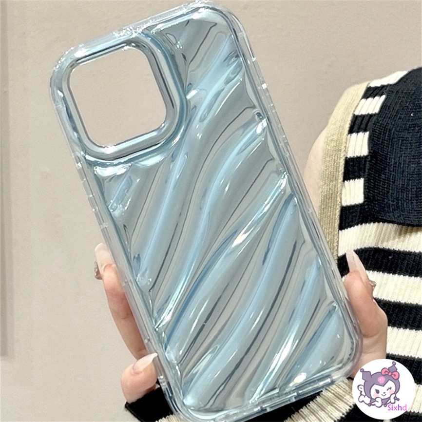 Compatible For iPhone 14 13 12 11 Pro Max X Xr Xs Max 8 7 Plus Luxury Simple Dazzling Creative Laser Card Phone Case 3D Stereo Corrugation Pattern Soft Shockproof Cover