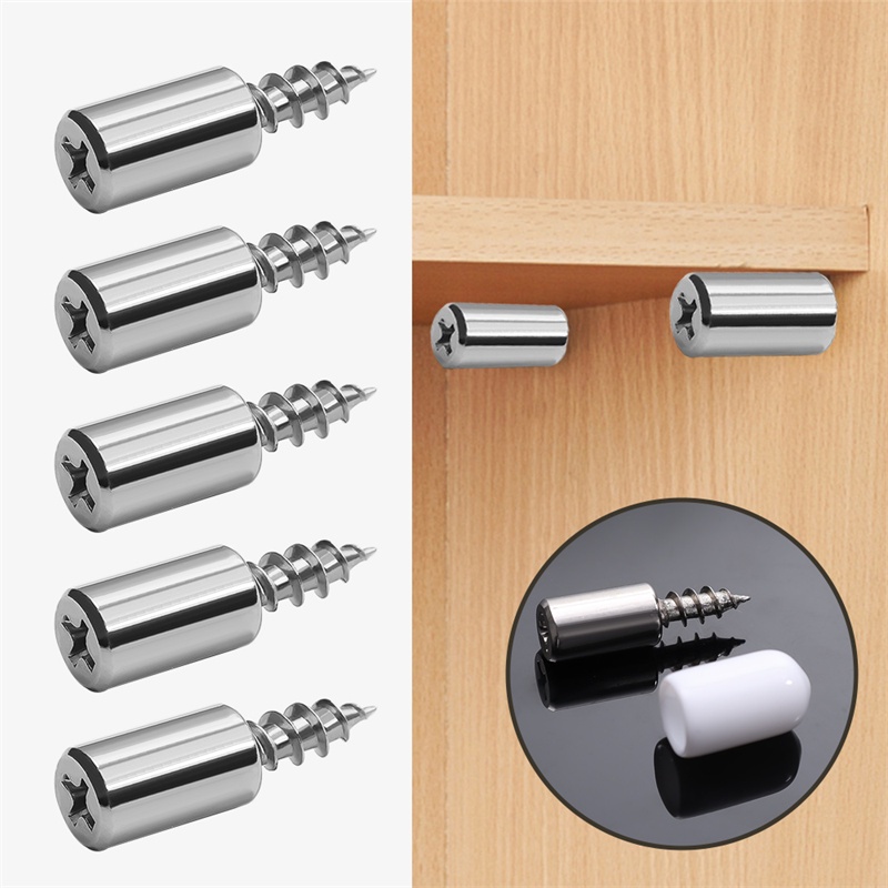 12set Cross Self-tapping Screw/Paku Silang Penyangga Laminasi/Sekrup Papan Cabinet Dengan Karet/Alat Furniture Penyangga Laminasi