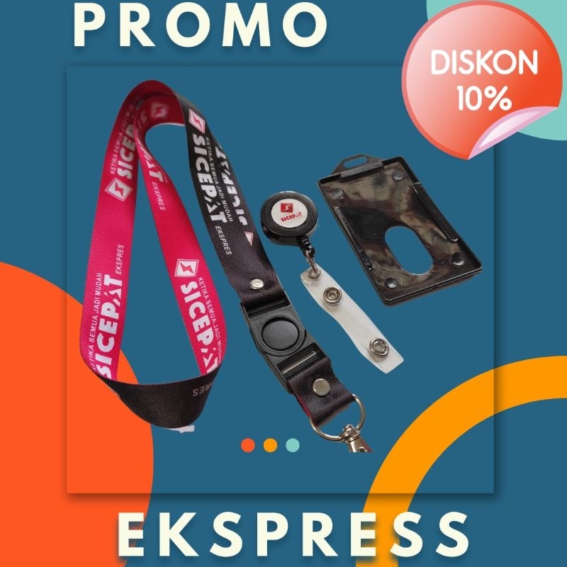 

Lanyard Sicepat Express Printing Tali idcard Sicepat Gantungan Tali Satuan MURAH