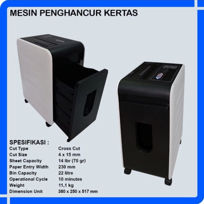 PAPER SHREDDER KOZURE PS 2214C Cross Cut / MESIN PENGHANCUR KERTAS CC