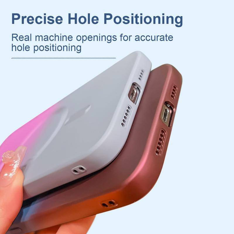 Case Mewah Magsafe Wireless Charge Pola Casing Ponsel Untuk Iphone14 13 Pro Max14 Plus Magnetic Silicone Cover Phone Cases Untuk iPhone 14Pro 13Pro 14plus