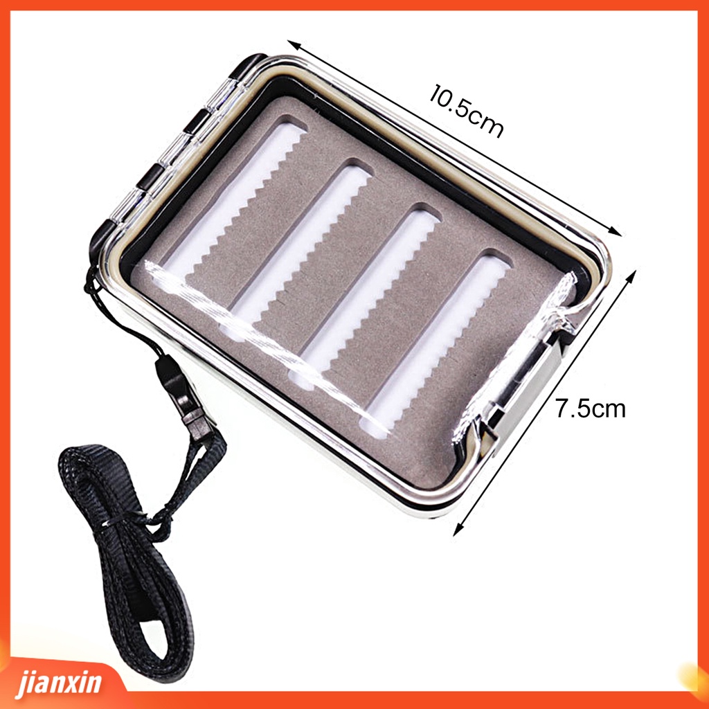 (In Stock) Fly Fishing Box Jendela Transparan Kapasitas Besar Tahan Air Tahan Aus Penyimpanan Anti Gores Umpan Lalat Satu Sisi Fishing Tackle Hook Wadah Penyimpanan Umpan Untuk Outdoor