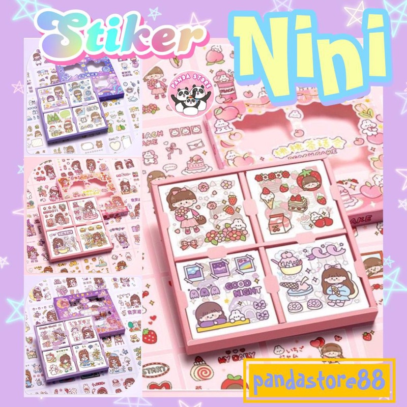 

Stiker Nini Edition Korea premium stiker aesthetic lucu PVC Waterproof