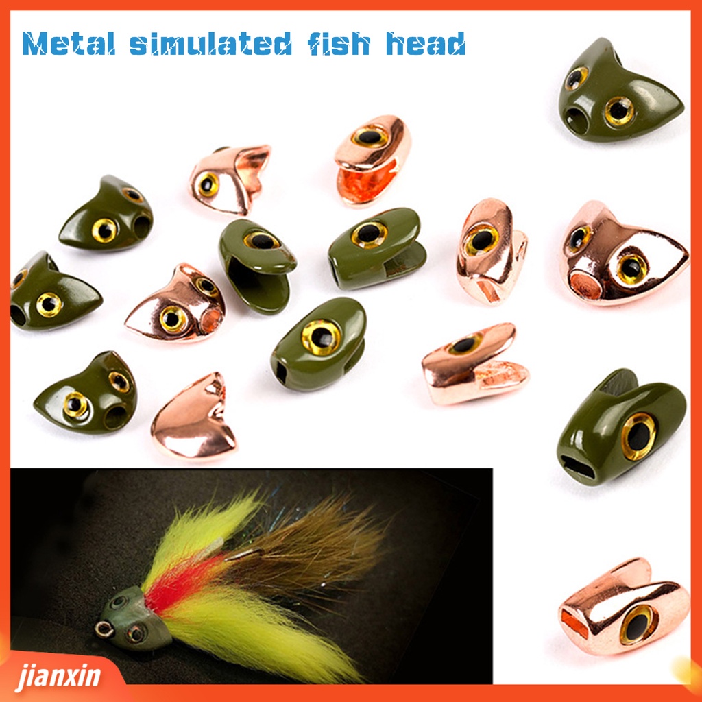 (In Stock) 18Pcs /Set 7.3mm /12mm Umpan Pancing Lalat 3D Mata Pengerjaan Yang Sangat Baik Anti Karat Kekerasan Tinggi Kepala Tengkorak Ikan Untuk Streamer Lalat
