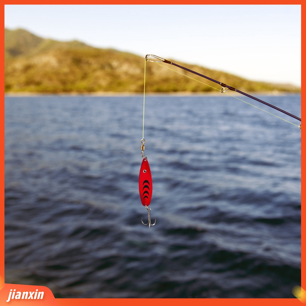 (In Stock) 6.5g /5cm Logam Umpan Pancing Bentuk S Bercahaya Treble Hook Payet Lure Angling Peralatan