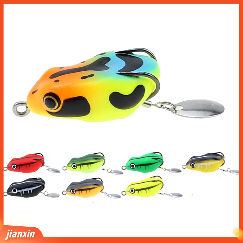 (In Stock) 4.5cm /8.5g Lure Umpan Lembut Tajam Kait Simulasi Tahan Gigit Angling PVC Memancing Karet Katak Umpan Lembut Perlengkapan Memancing