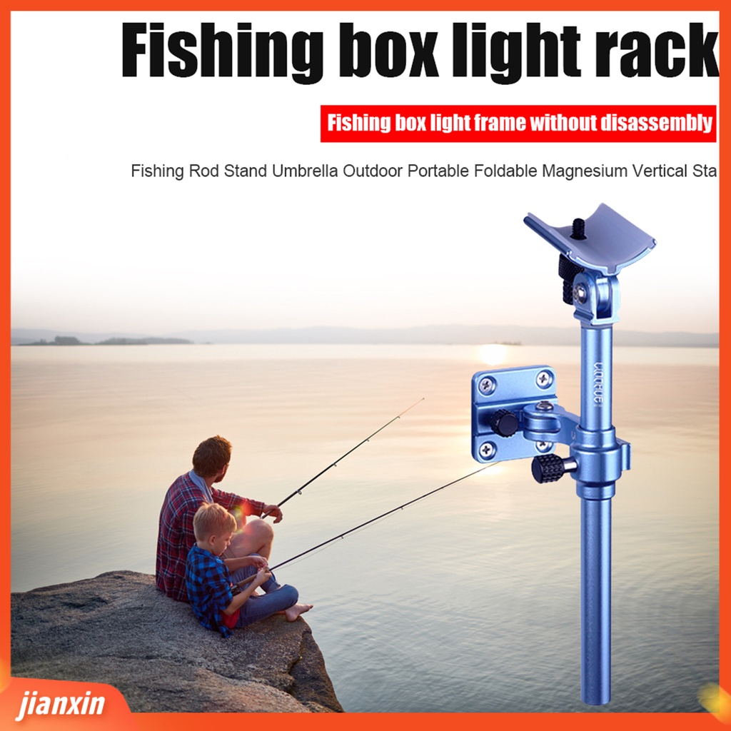 (In Stock) Bracket Lampu Pancing Keras Ringan Adjustable Universal Joint Fishing Box Light Stand Untuk Memancing