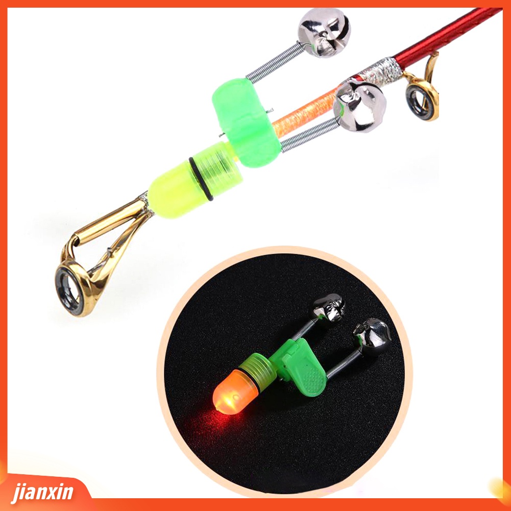 (In Stock) LED Light Night Fishing Lamp Luminous Stick Bell Ring Bite Alarm Aksesoris