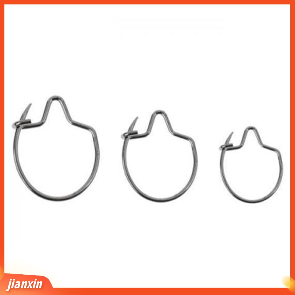 (In Stock) 20pcs S/M/L Stainless Steel Carp Fishing Maggots Klip Umpan Hook Tackle Tool