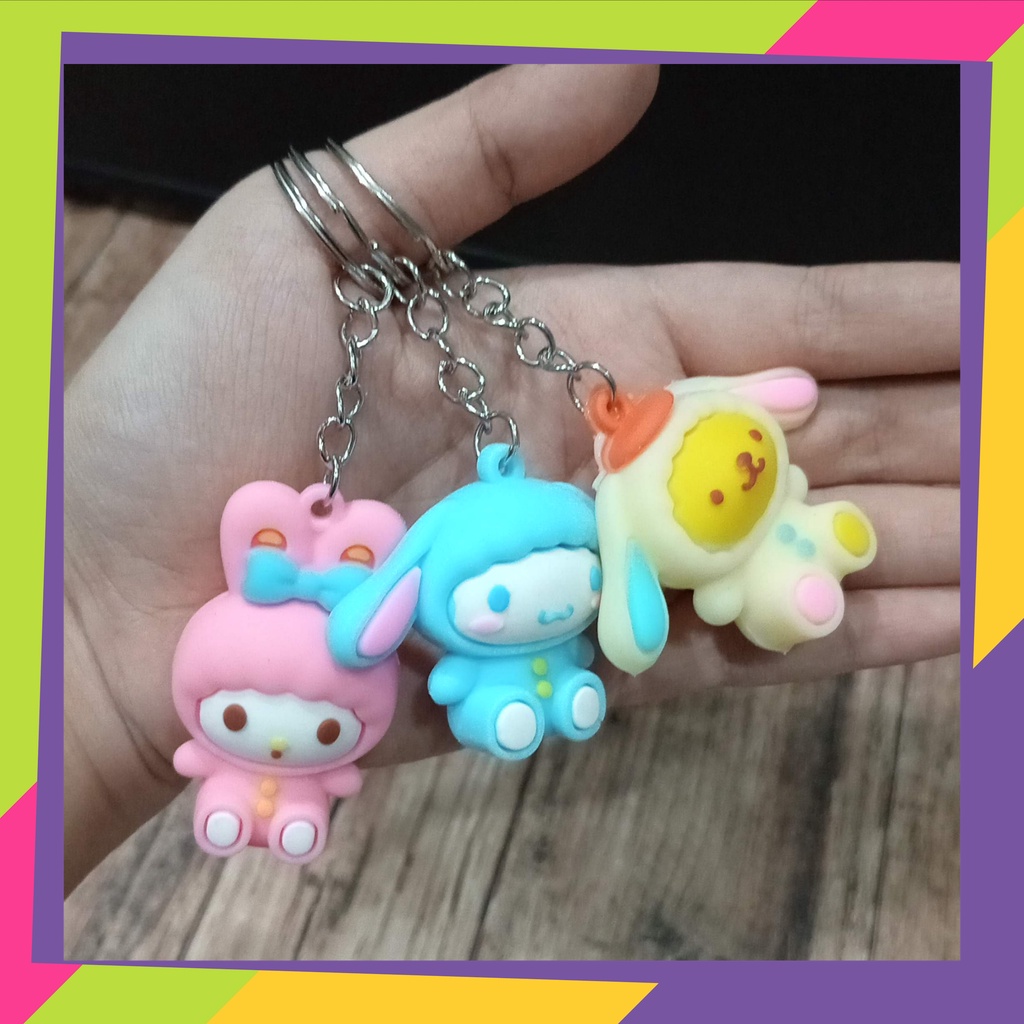 5112 / Gantungan kunci  karakter lucu [ isi 12pcs ]