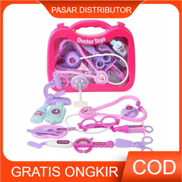 Mainan Dokter Toys Set Koper Medical Kit - Mainan Anak Dokter Toy - Dokteran 3366-1 - Mainan Anak Doctor Toys