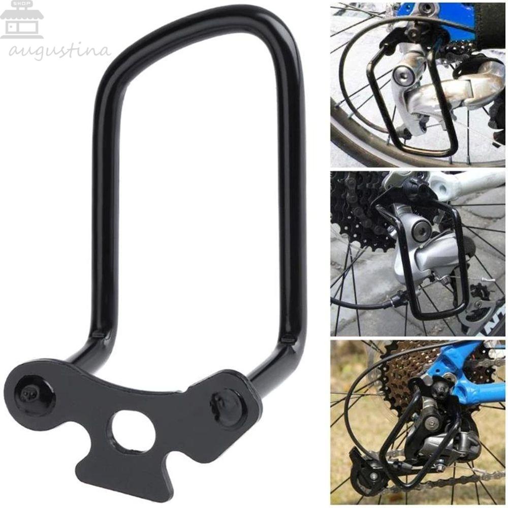 AUGUSTINA Bicycle Derailleur Guard 1pc Sepeda Jalan Baja Rantai Hitam Stay Guard Pelindung Gigi Belakang