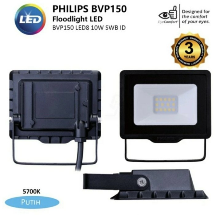 Lampu Sorot LED 10 Watt Philips BVP 150 Led9 Flood Light 10W BVP150