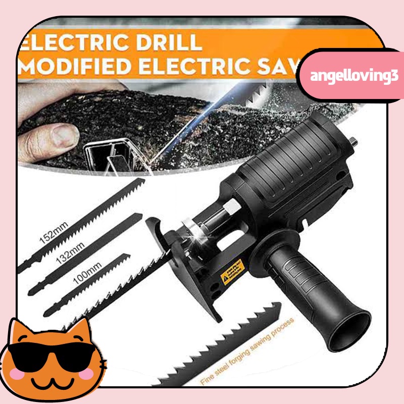 COD Adaptor Bor Ke Gergaji Mesin Adapter Reciprocating Jigsaw Tambahan Jig Saw Mesin Bor Tangan Gerg