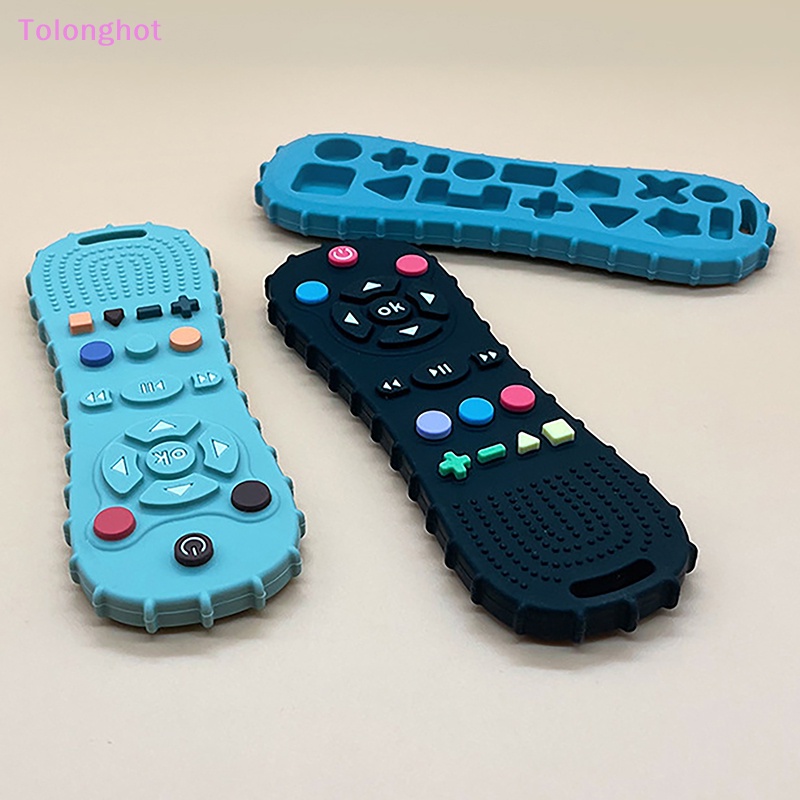 Tolonghot&gt; 1PC Mainan Bayi Silikon remote control silicone game controller teether Bayi teether Bayi Tumbuh Gigi Sumur