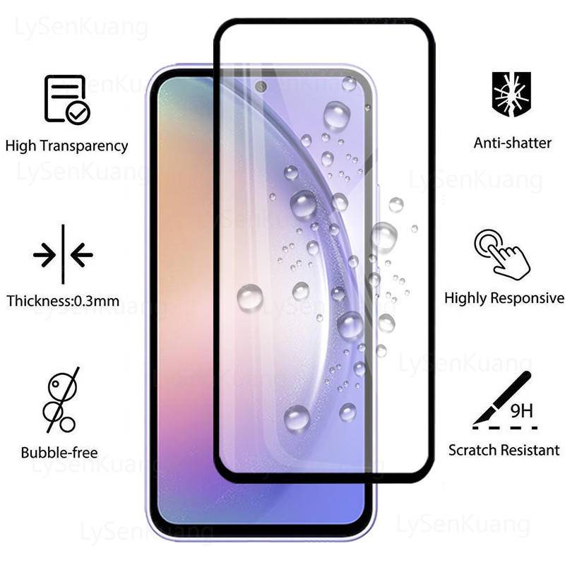 3pcs Tempered Glass Film Untuk Samsung Galaxy A9s A04s A03s A02s A9 A8 star A3 A2 A04 A03 A01 Core Pelindung Layar Untuk Samsung Galaxy A8 A6 Plus C9 C7 C5 Pro A750 A7 A5 A04e A02