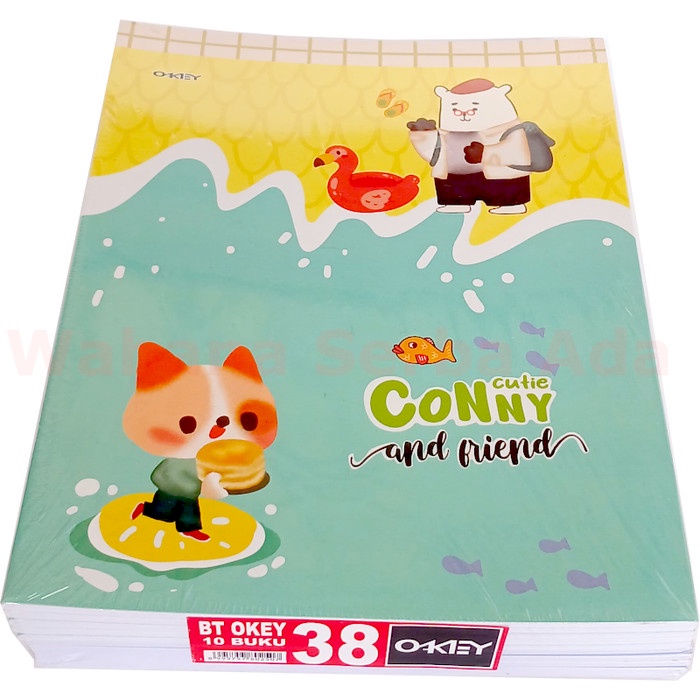 

Buku Tulis OKEY 38 Lembar 1 pack isi 10 buku Produksi KIKY