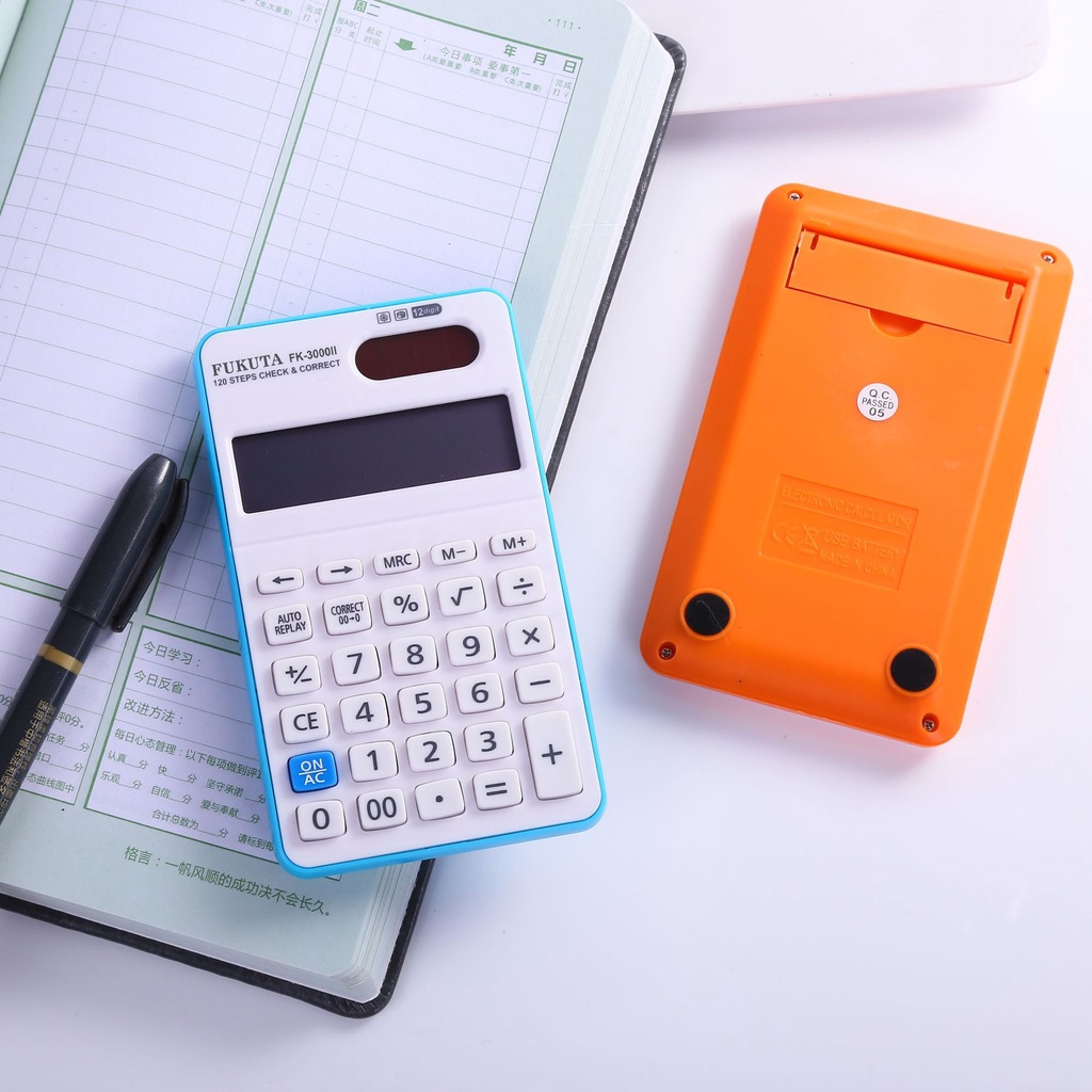 

Kalkulator FK-3000II Energi Matahari 12 Digit / Kalkulator Electronik / Kakulator Mini / Alat Hitung / Calculator Check FUKUTA