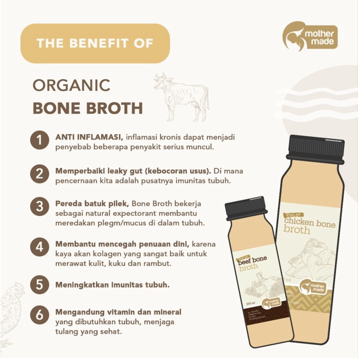 

✨Ready Stok✨ - Organic Free-Range CHICKEN Bone Broth - Kaldu Ayam Organik - (2x250ml)- 1.2.23