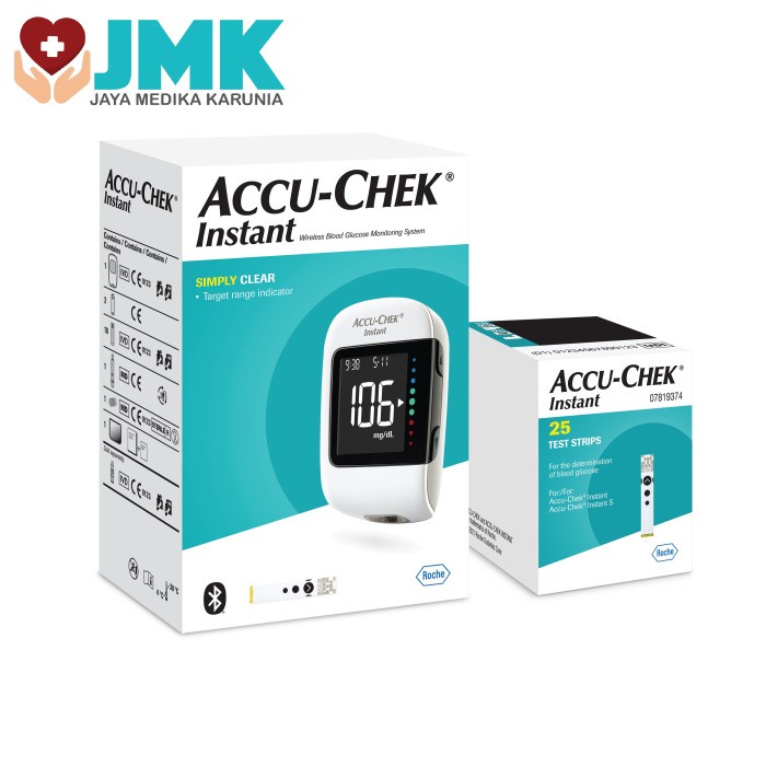 Accu Chek Instant 50 test strips / Alat tes gula darah