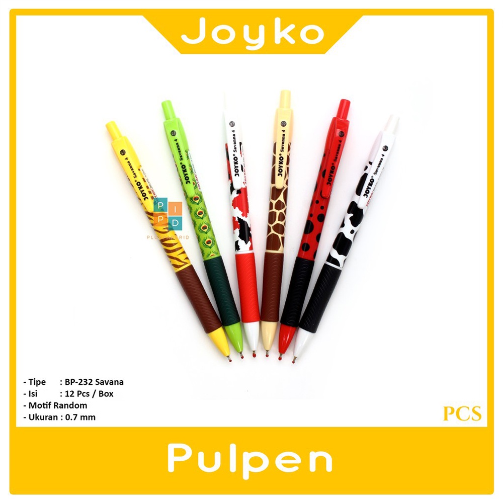 

JOYKO - Ball Pulpen Savanna 4 BP-232 HItam - Pcs