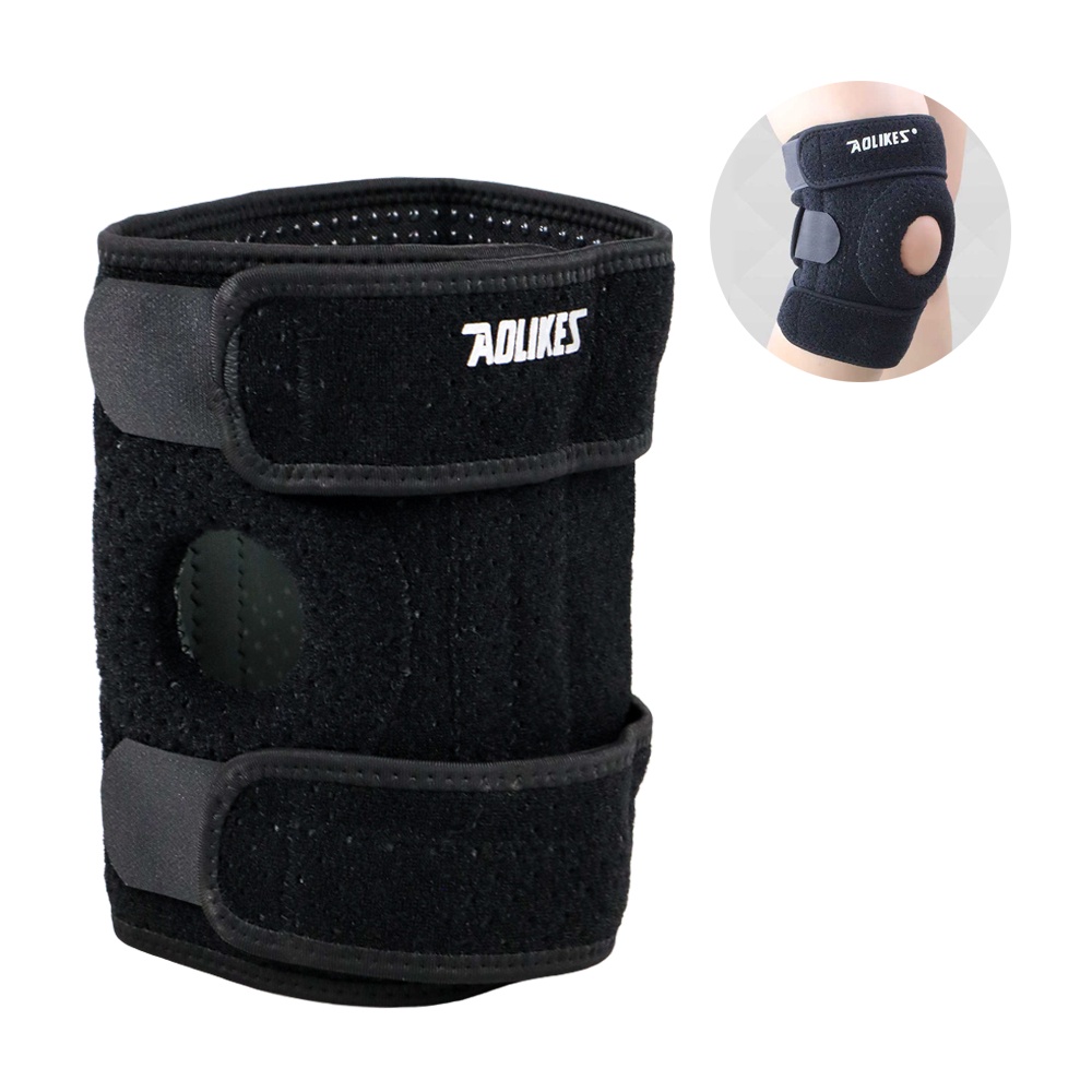 Pelindung Lutut Olahraga Knee Support Fitness Gym Left - A-7906