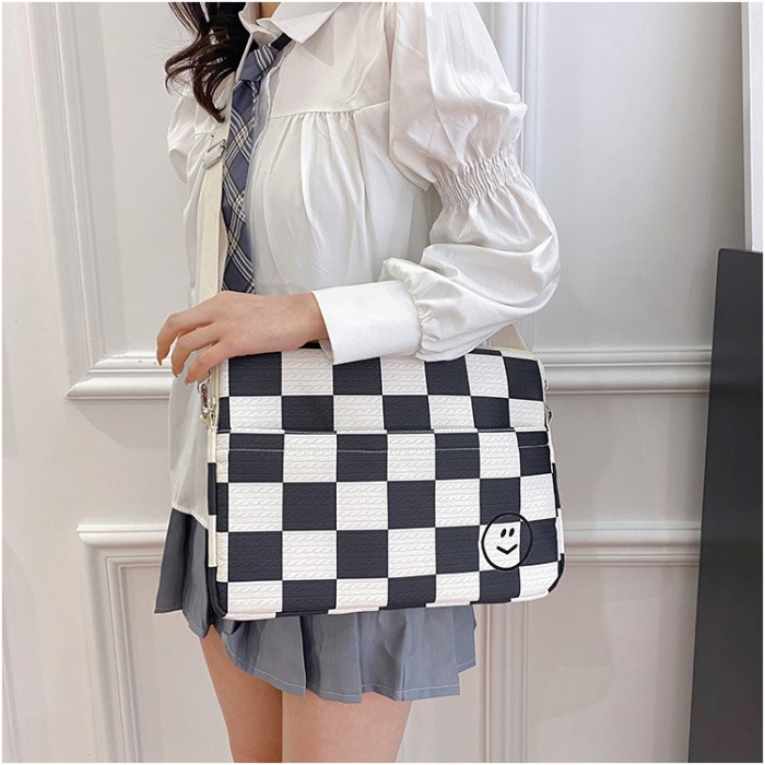 Tas Slempang Bag Laptop HP Envy Acer Swift 12 13 13.3 inch Cewe Kuliah - Hitam, 11 inch