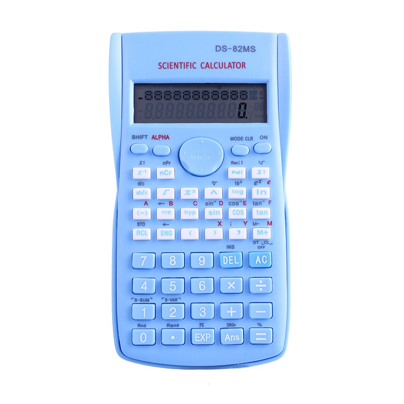 Tes Kalkulator Siswa Kalkulator Ilmu Pengetahuan Khusus 82MS Kalkulator Fungsi 2 Baris Warna Kreatif Dengan Layar LCD