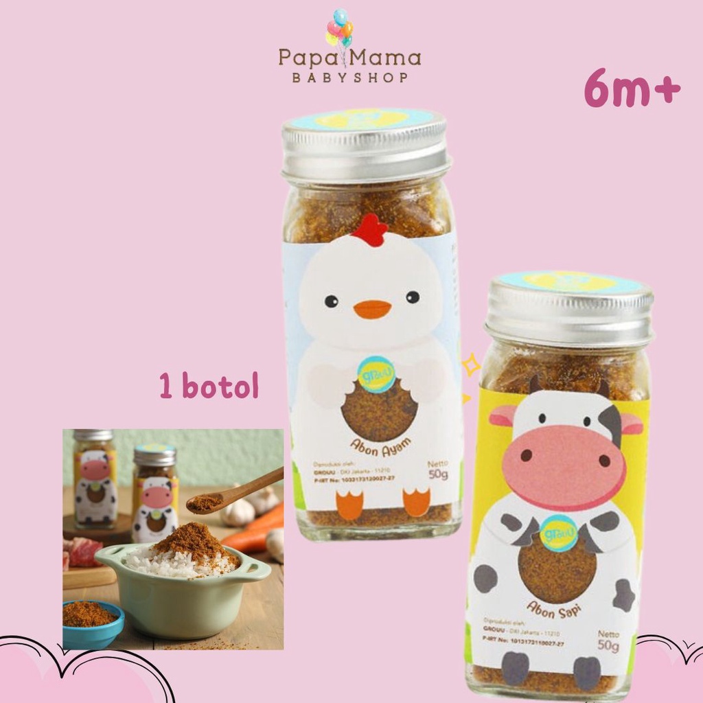 

GROUU PROTEIN FLOSS - ABON SAPI DAN AYAM 50GR