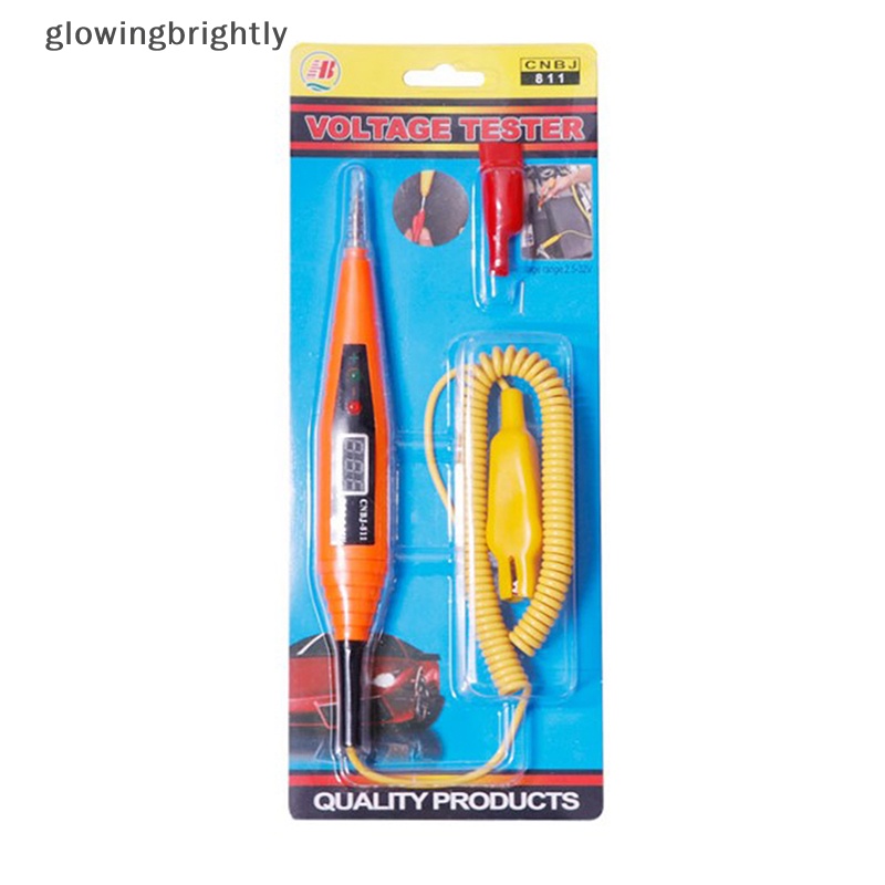 [glowingbrightly] Test Pen Pengapian Mobil Digital Display Test Pen Alat Diagnostik Listrik TFX