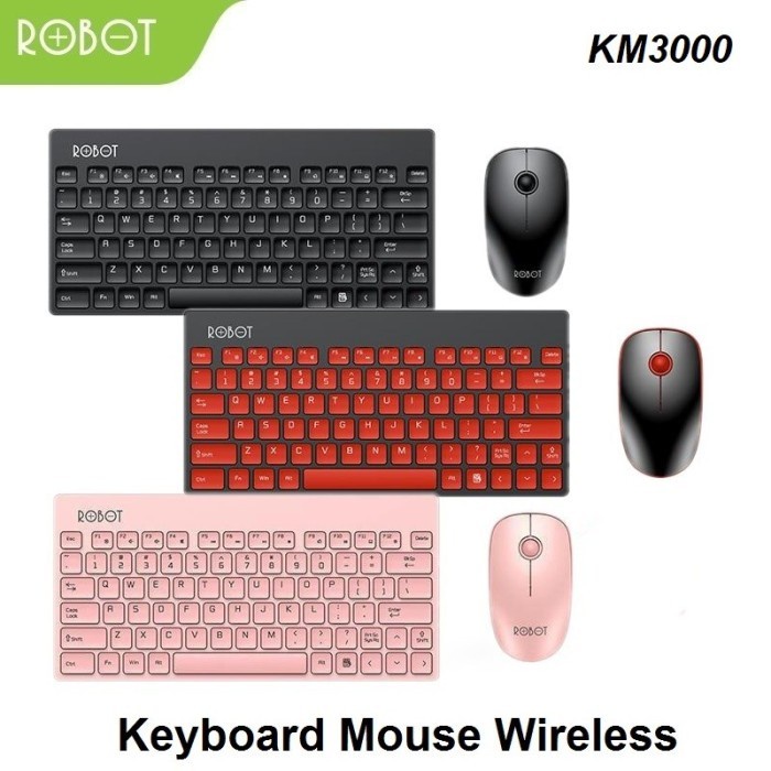 KM3000 KEYBOARD MOUSE ROBOT KM3000 Portable Mini Wireless