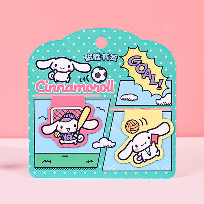 

TOKKADO Sanrio Bookmark Magnet Pembatas Penanda Buku Book Index Lucu - Cinnamoroll