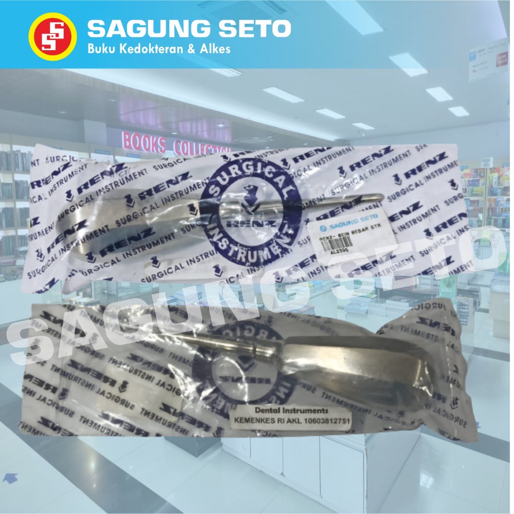 RENZ- BEIN BESAR STR/ ALAT DENTAL BEIN DENTAL ELEVATOR LURUS BESAR